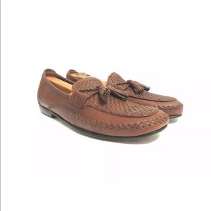 Cole haan womens woven tassel loafers size 9.5 B